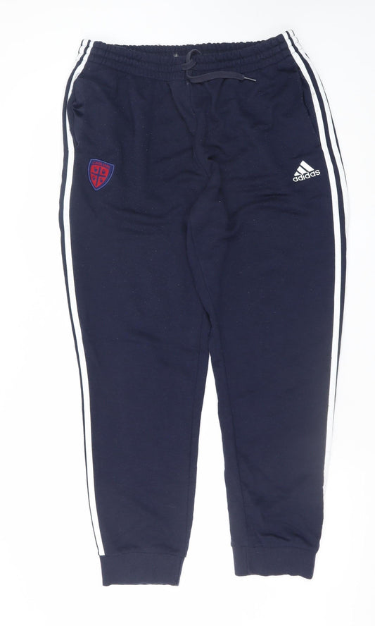 Adidas Women Navy Blue XL Jogger Sweatpants Athletic Style