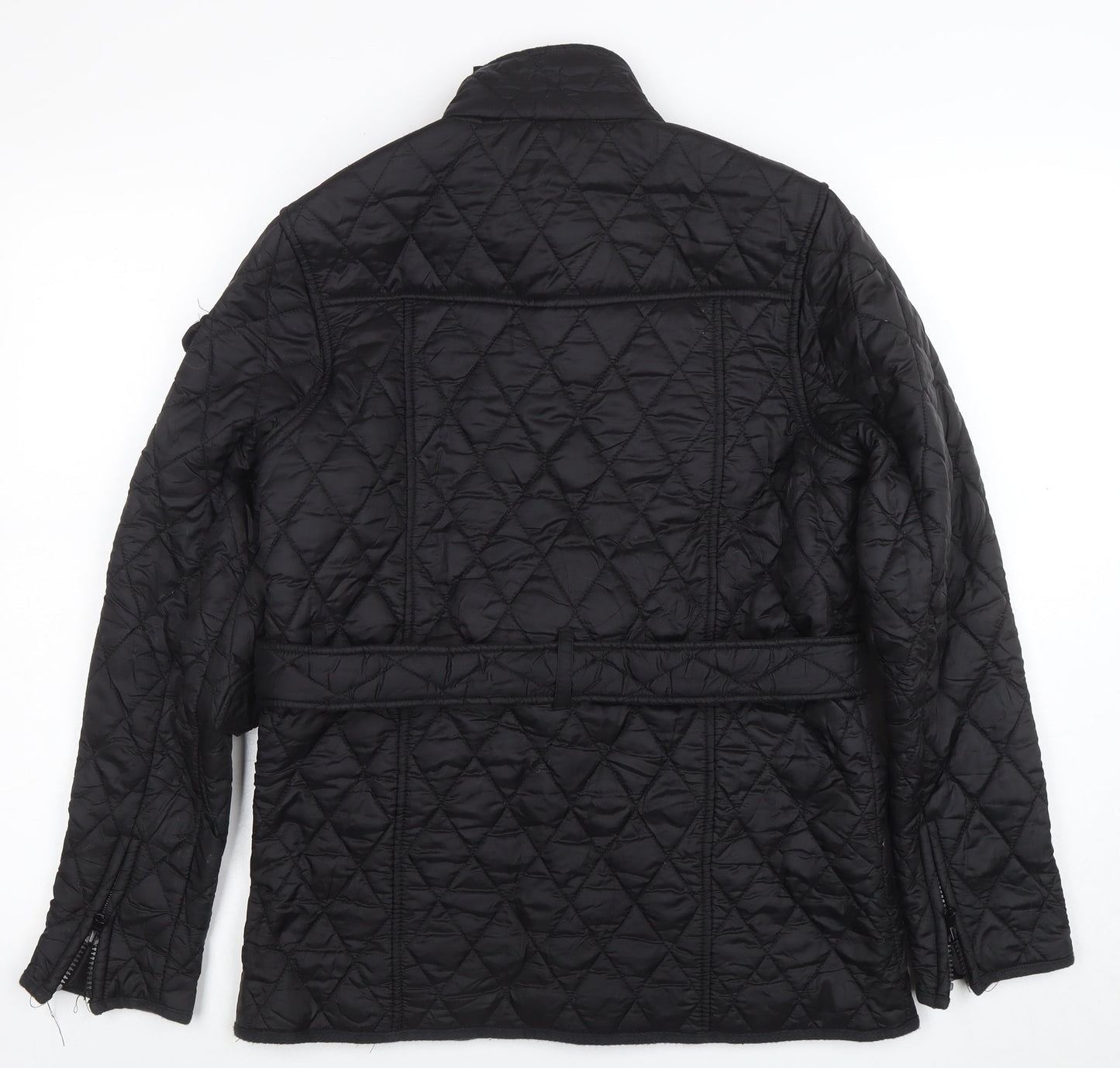 Barbour Women’s Black Quilted Belted Jacket Size 10