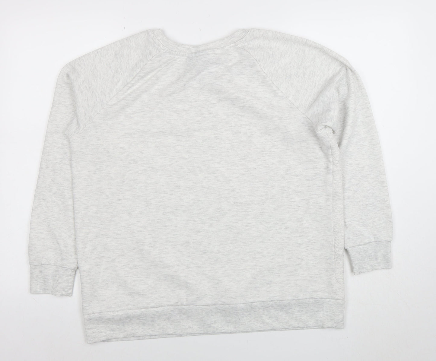 Yessica Women’s Grey Pullover Sweatshirt Size M Cotton Blend