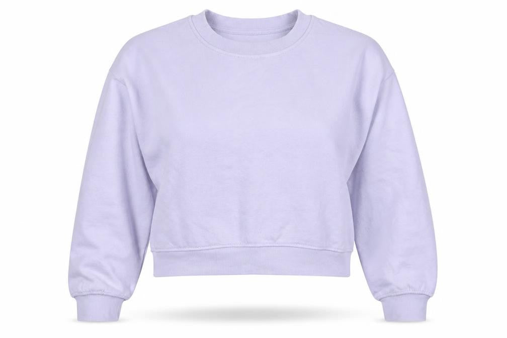 Zara Women Lilac Crew Neck Pullover Sweatshirt Size M