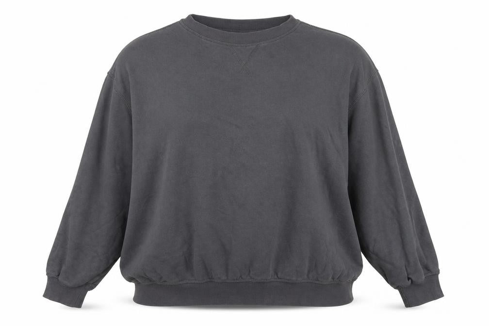 H&M Divided Women's Grey Cotton Blend Pullover Sweatshirt Size L