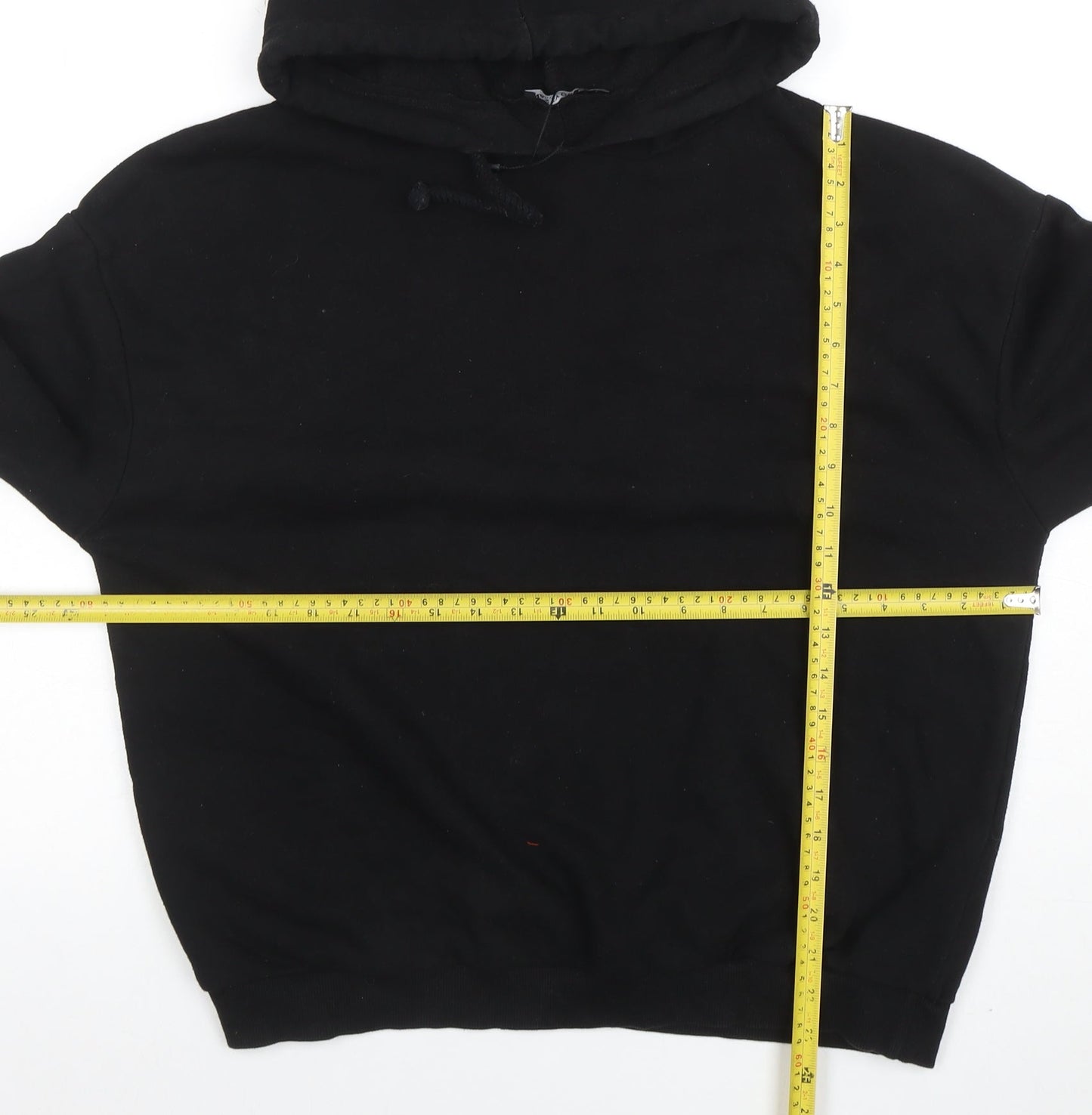 Nasty Gal Women’s Black Size 14 Pullover Hoodie Cotton Blend