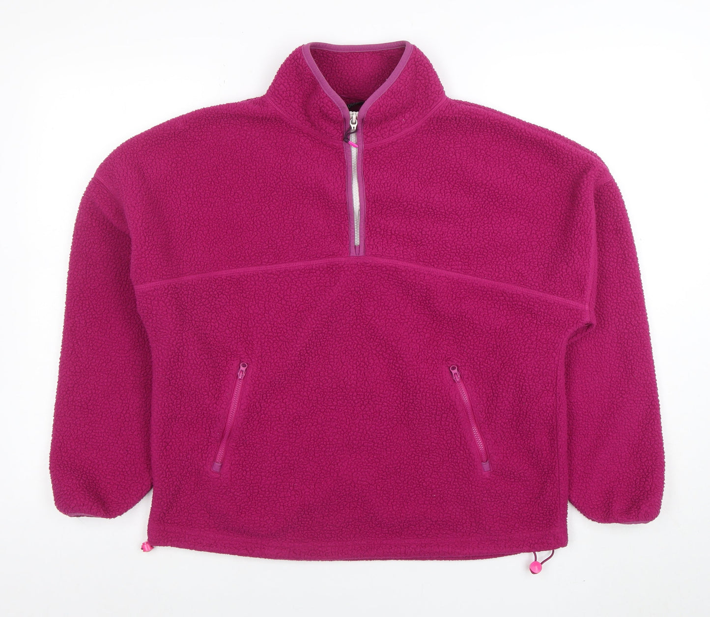 Dunnes Women’s Pink Fleece 1/4 Zip Pullover Sweatshirt Size S