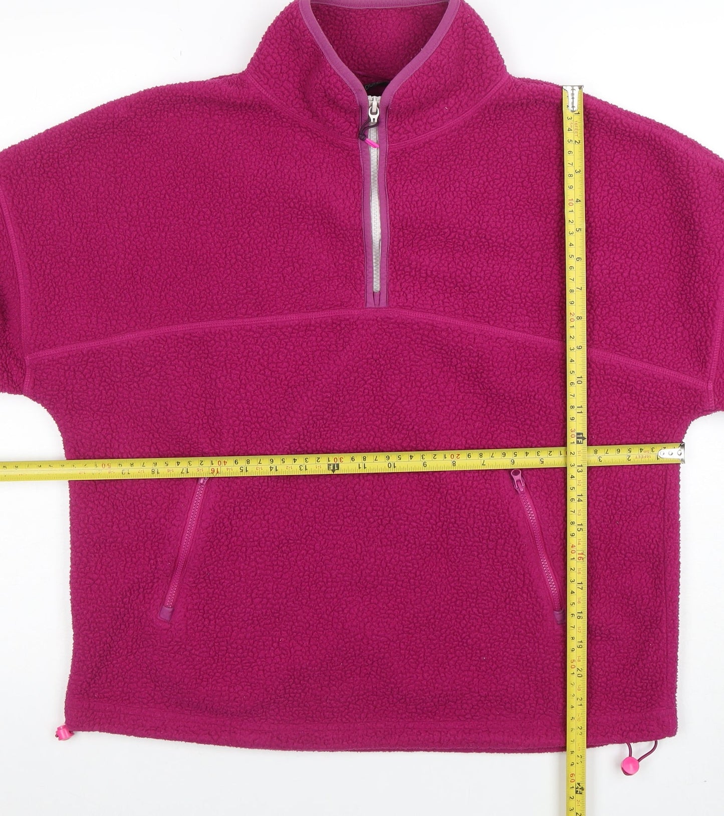 Dunnes Women’s Pink Fleece 1/4 Zip Pullover Sweatshirt Size S