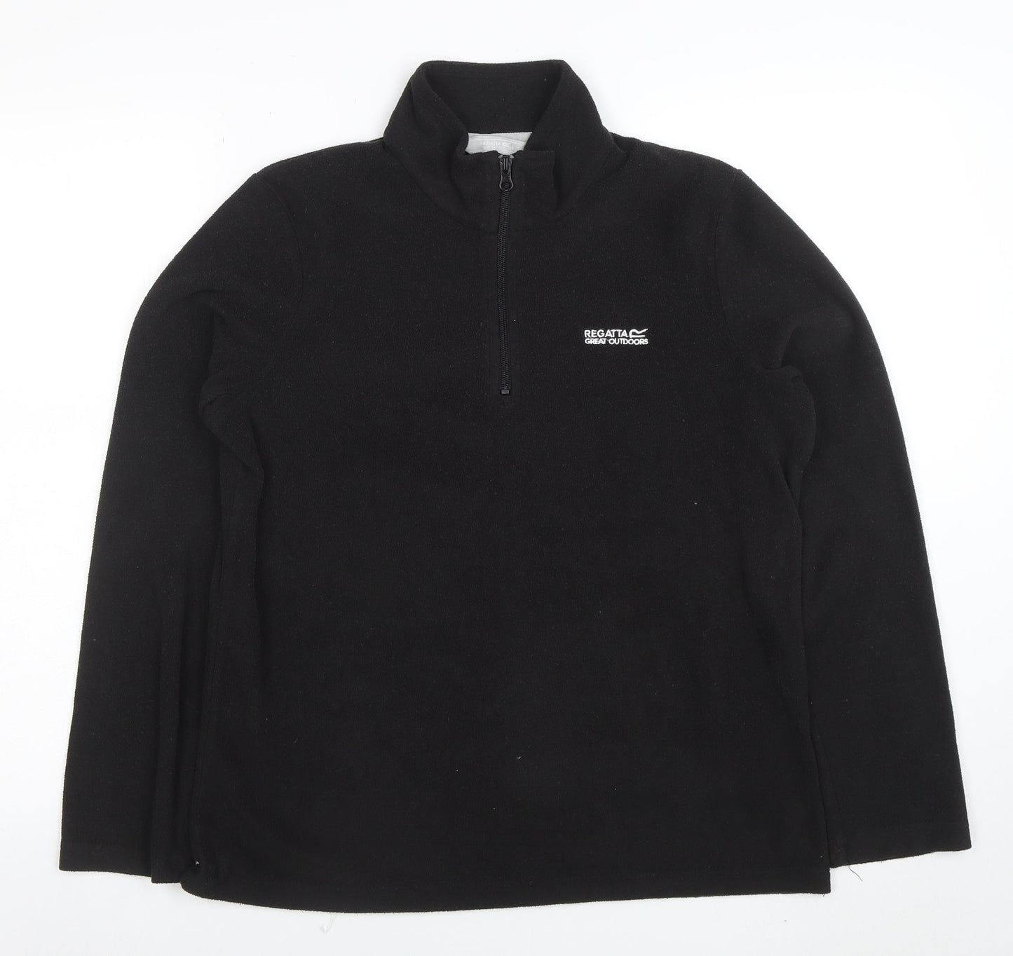 Regatta Great Outdoors Womens Black Size 12 1/2 Zip Fleece Sweatshirt