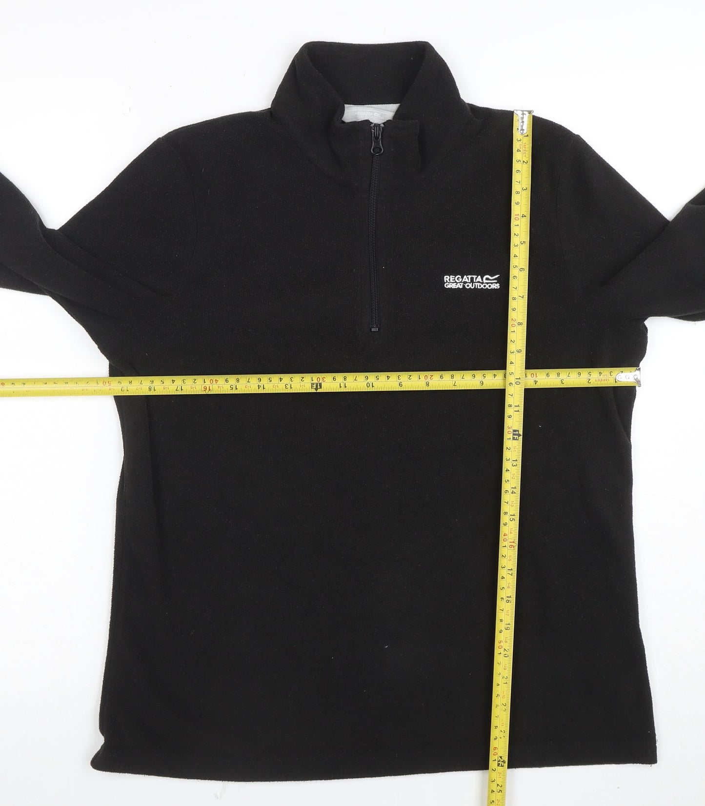 Regatta Great Outdoors Womens Black Size 12 1/2 Zip Fleece Sweatshirt