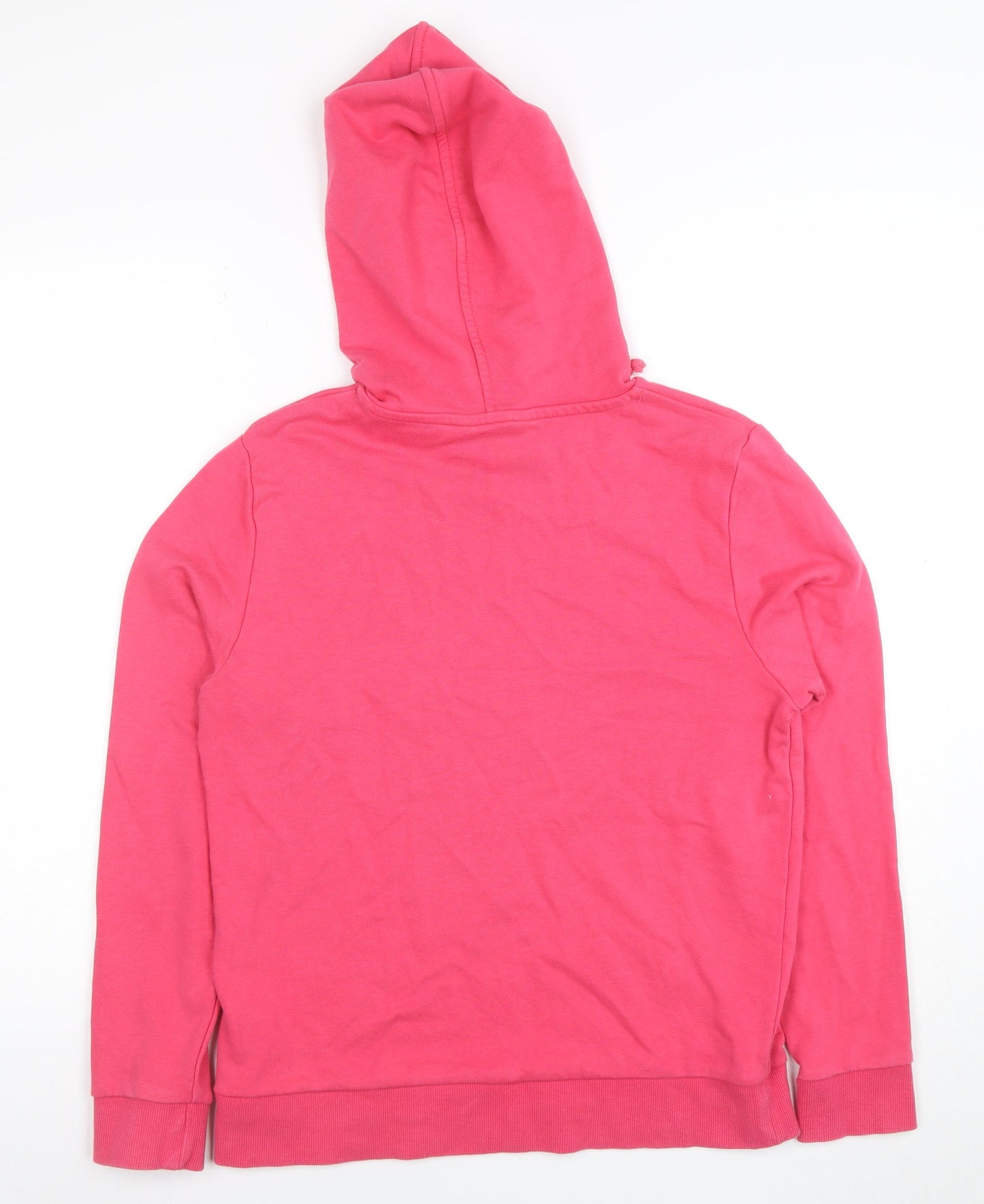 Marks and Spencer Women Pink Cotton Hoodie Pullover Size 10