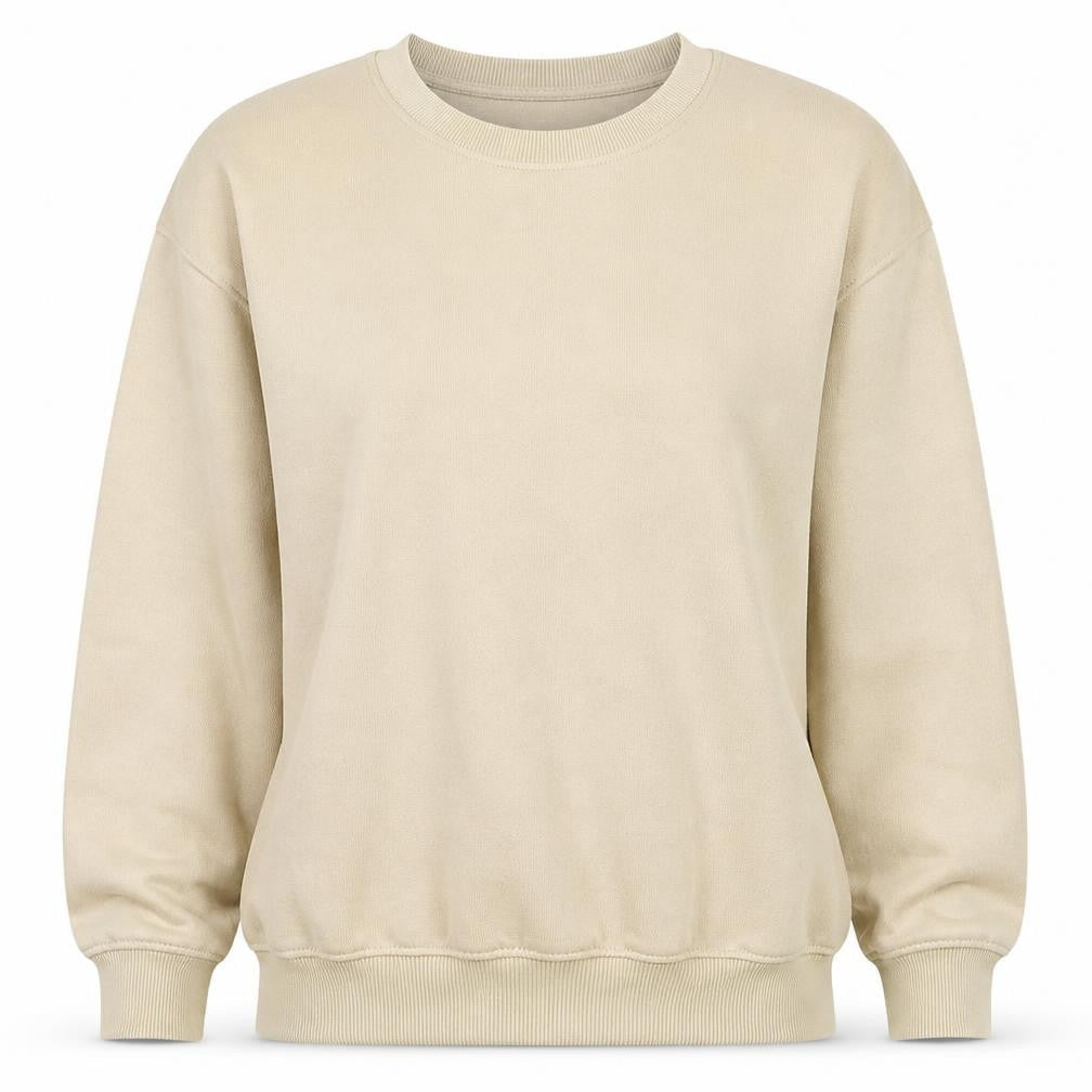 PrettyLittleThing Women Beige Small Pullover Sweatshirt