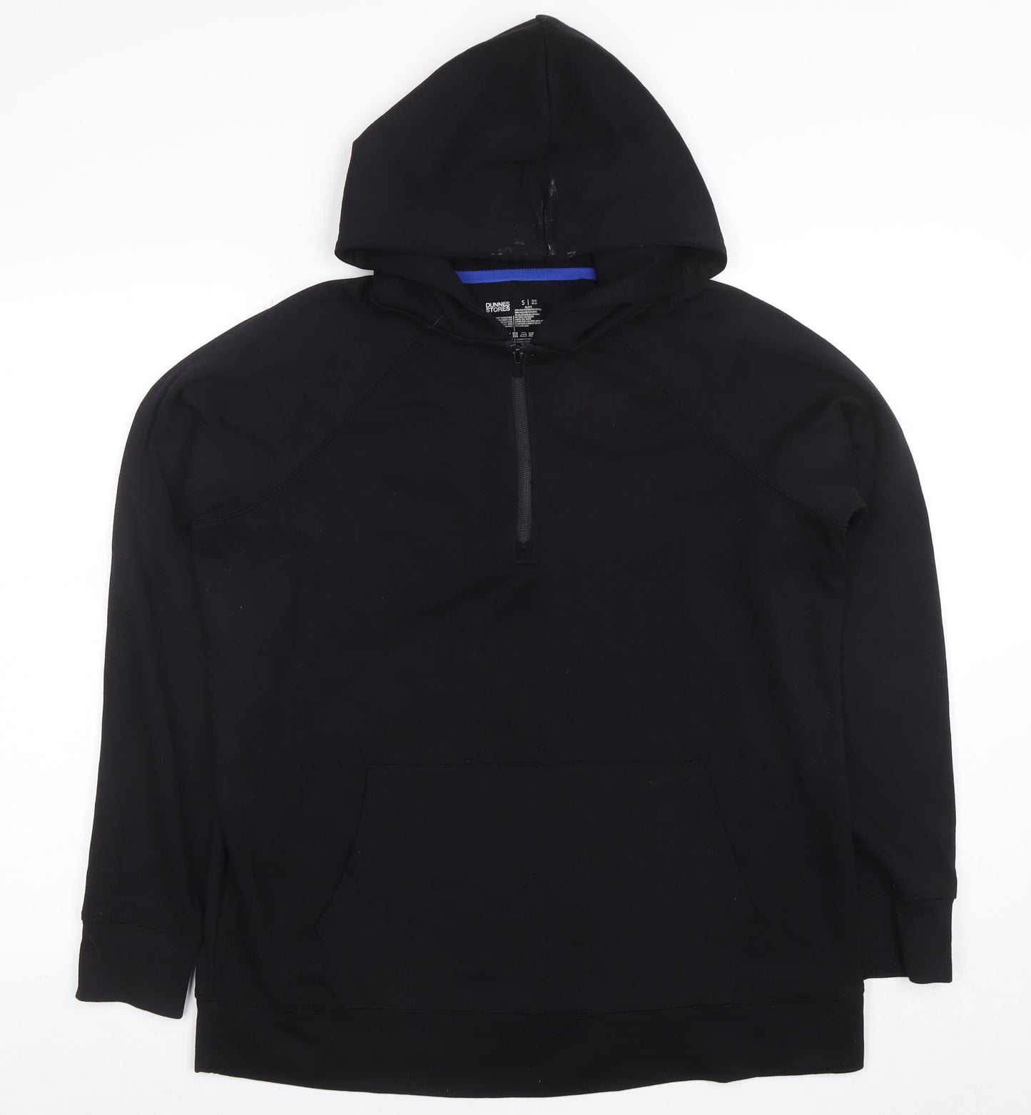 Dunnes Stores Women's Black 1/4 Zip Hoodie Size S