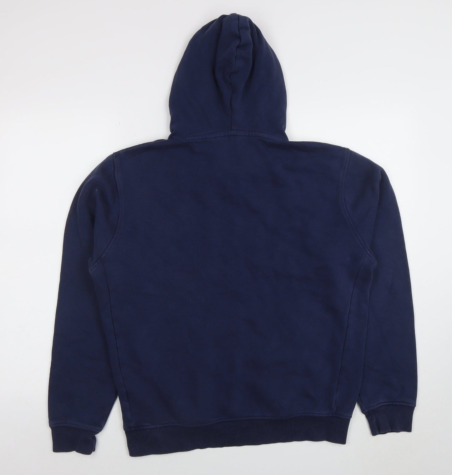 Next Men's Blue Pullover Hoodie Size S Regular Fit Cotton Blend