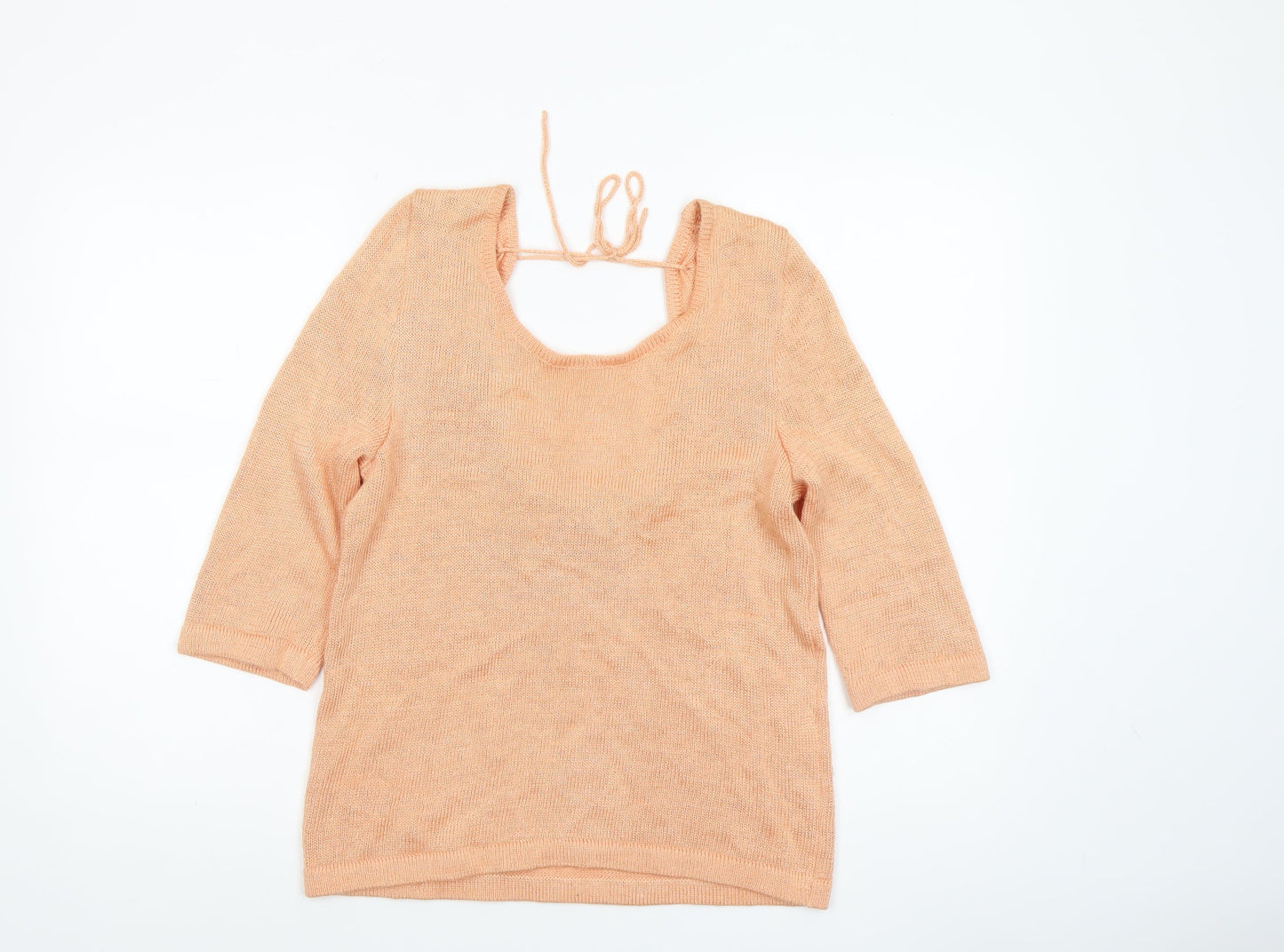 SPEND by Atte Gemzell Women’s Beige Knit 3/4 Sleeve Pullover Jumper S