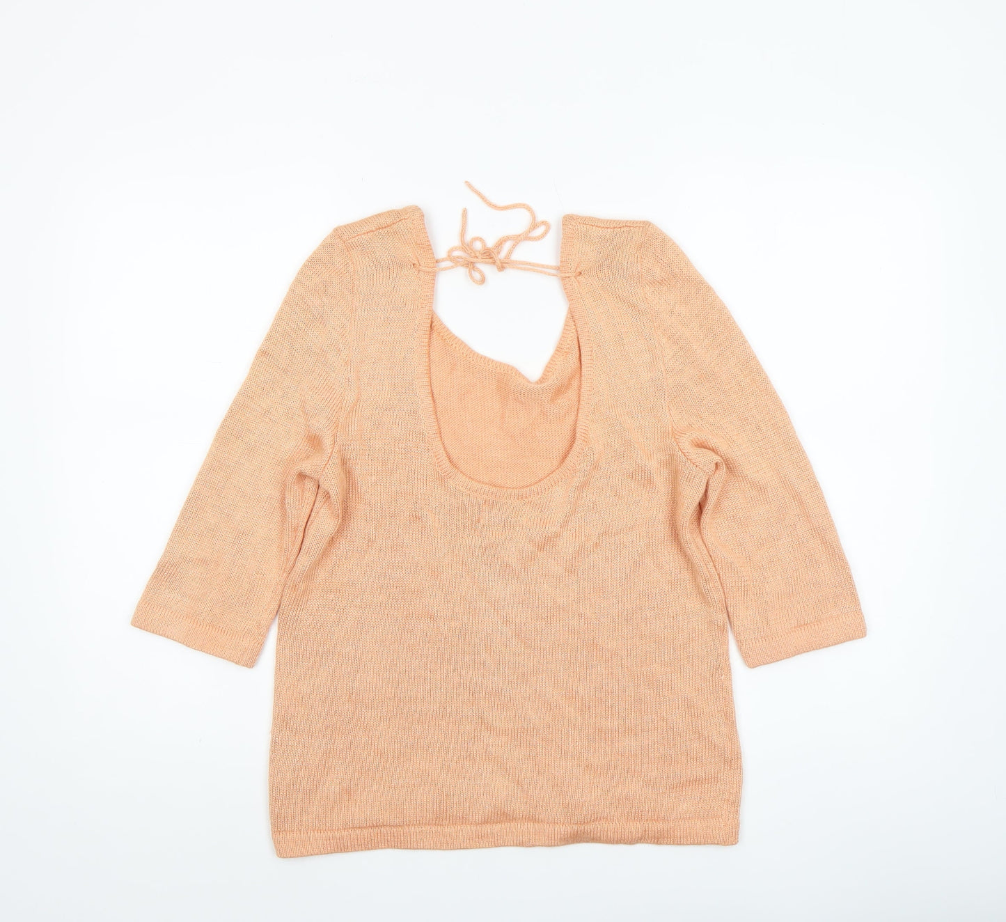 SPEND by Atte Gemzell Women’s Beige Knit 3/4 Sleeve Pullover Jumper S