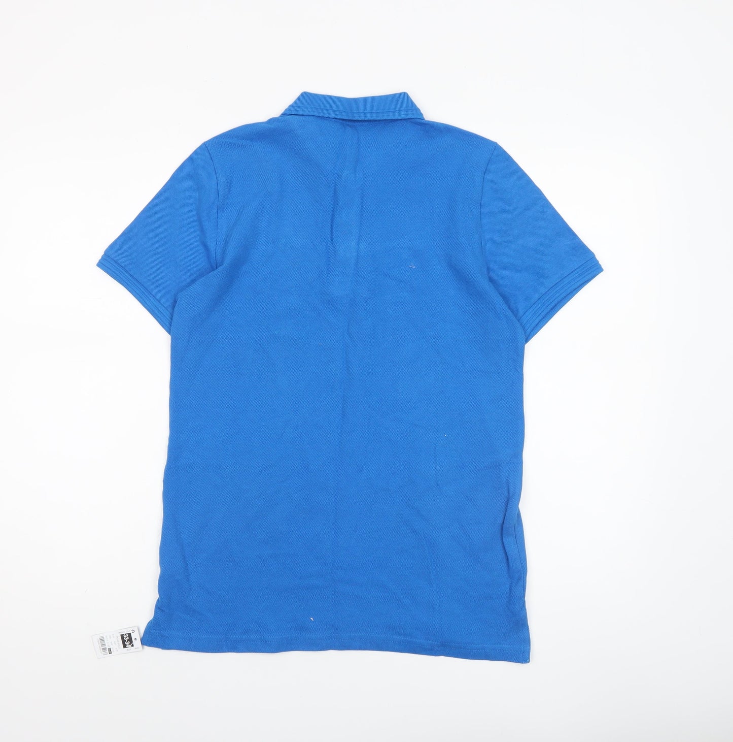 Dunnes Stores Men's Blue Cotton Polo Shirt Size S 33/34in