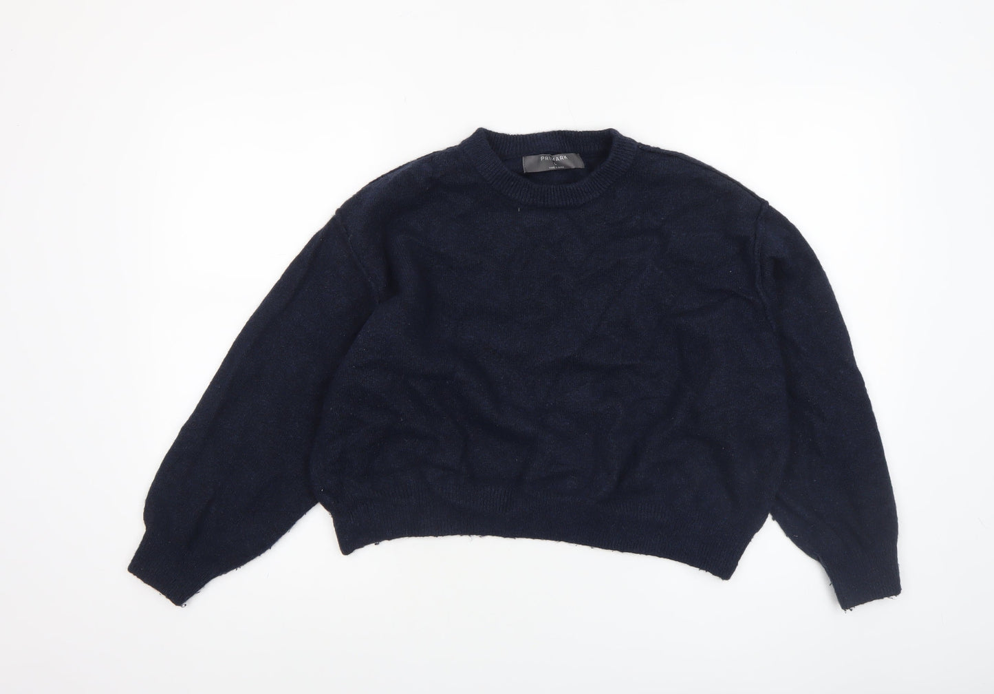 Primark Women’s Blue Crew Neck Long Sleeve Knit Jumper Size L