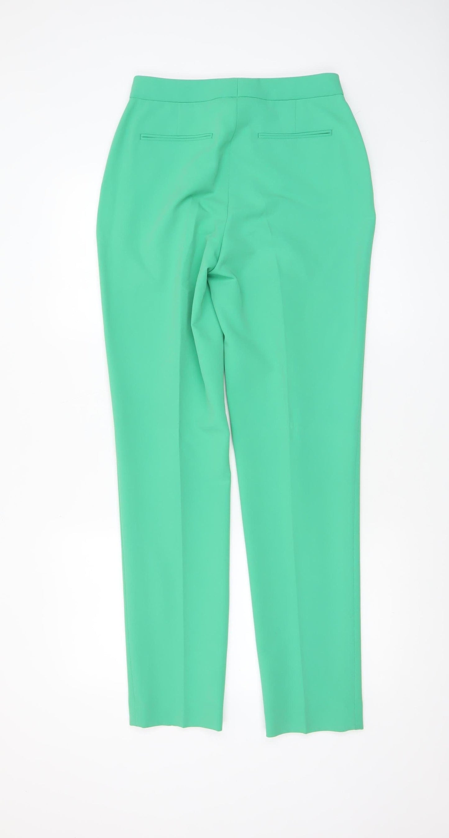 Topshop Women's Green Tailored Trousers Size 8 Slim Fit
