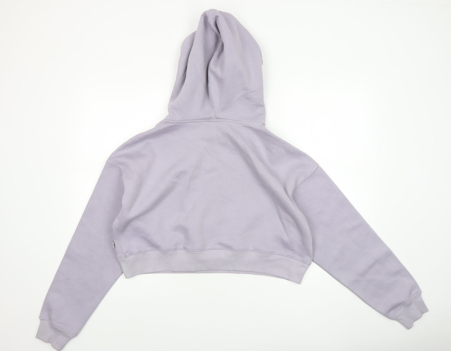 Dickies Women’s Lilac Cropped Pullover Hoodie Medium Cotton Blend