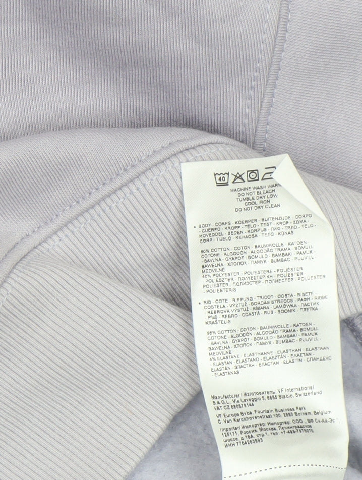 Dickies Women’s Lilac Cropped Pullover Hoodie Medium Cotton Blend