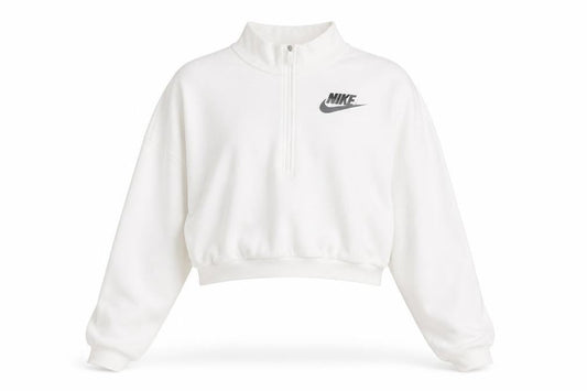 Nike Women’s White XL 1/2 Zip Loose Fit Sweatshirt