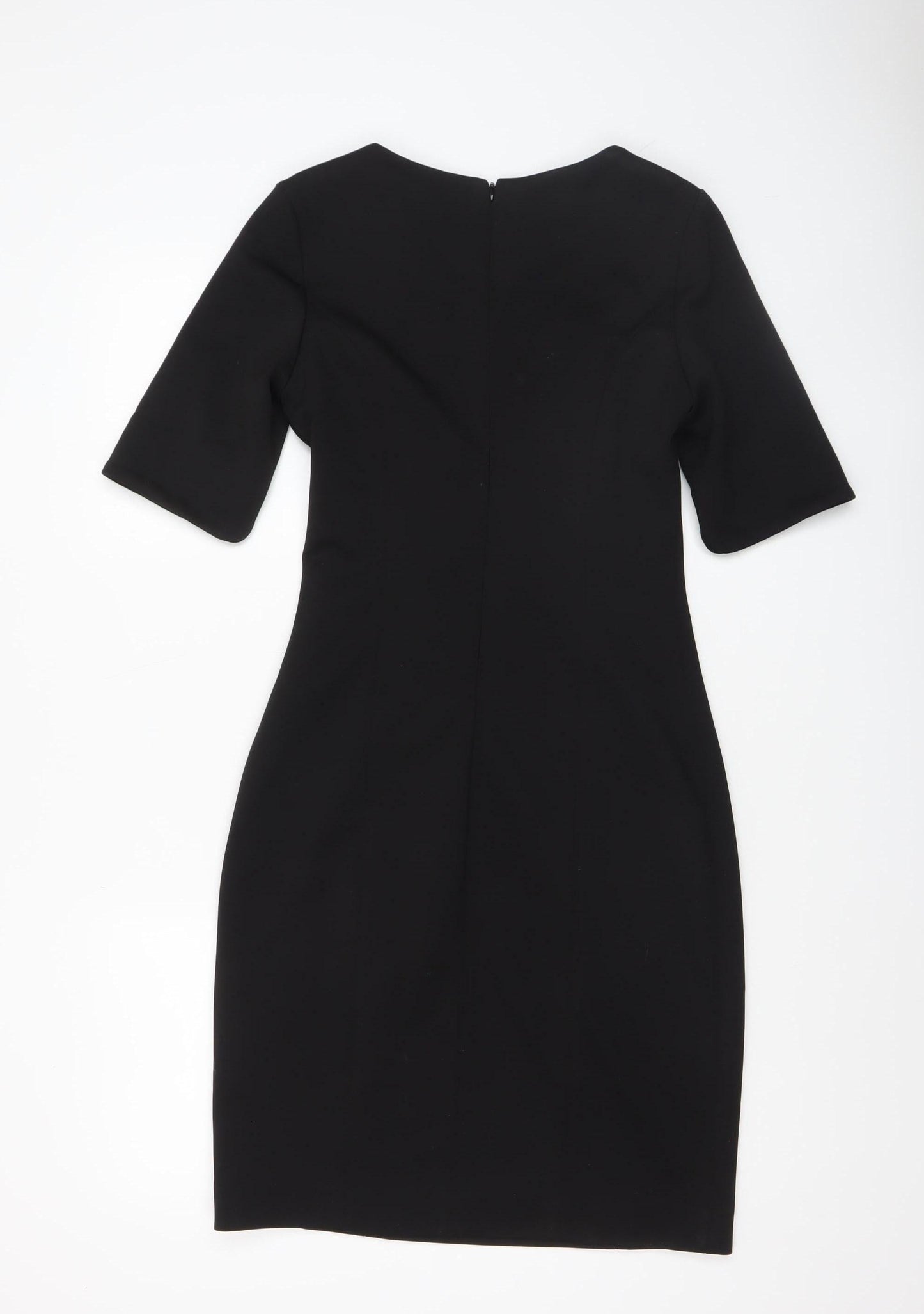 Lila Calypso Women Black UK 8 Embellished Knee Length Sheath Dress