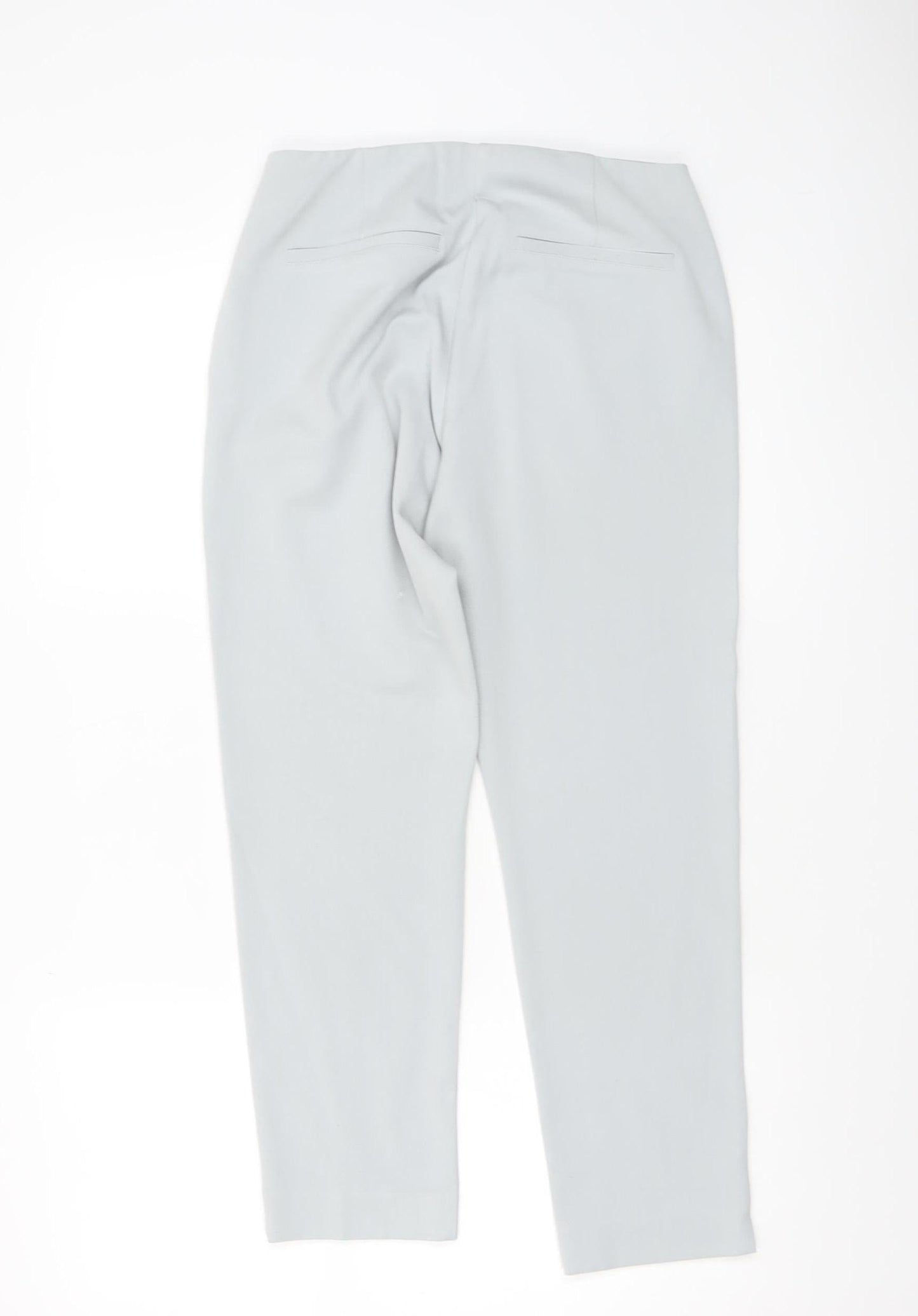 Gallery Women’s Grey Slim Fit Stretch Zip Trousers Size 10