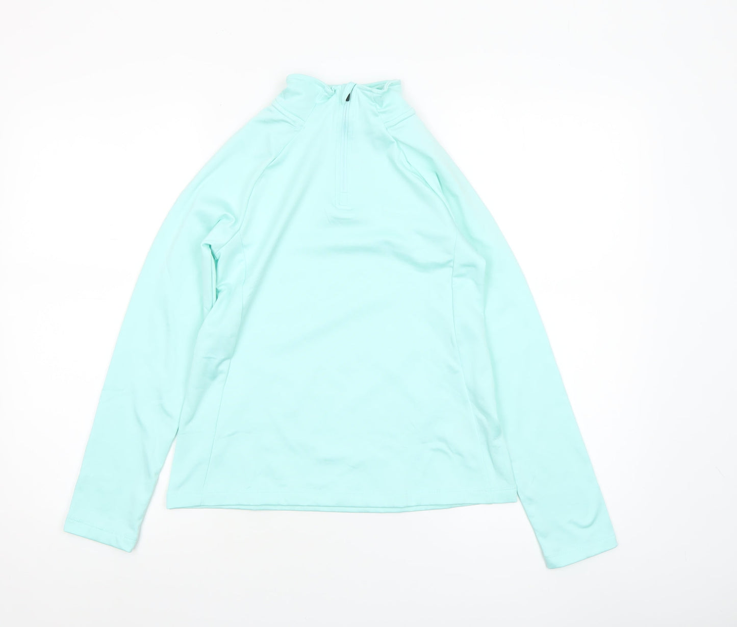 Crivit Girls Blue Long Sleeve 1/4 Zip Sports Top 11-12 Years