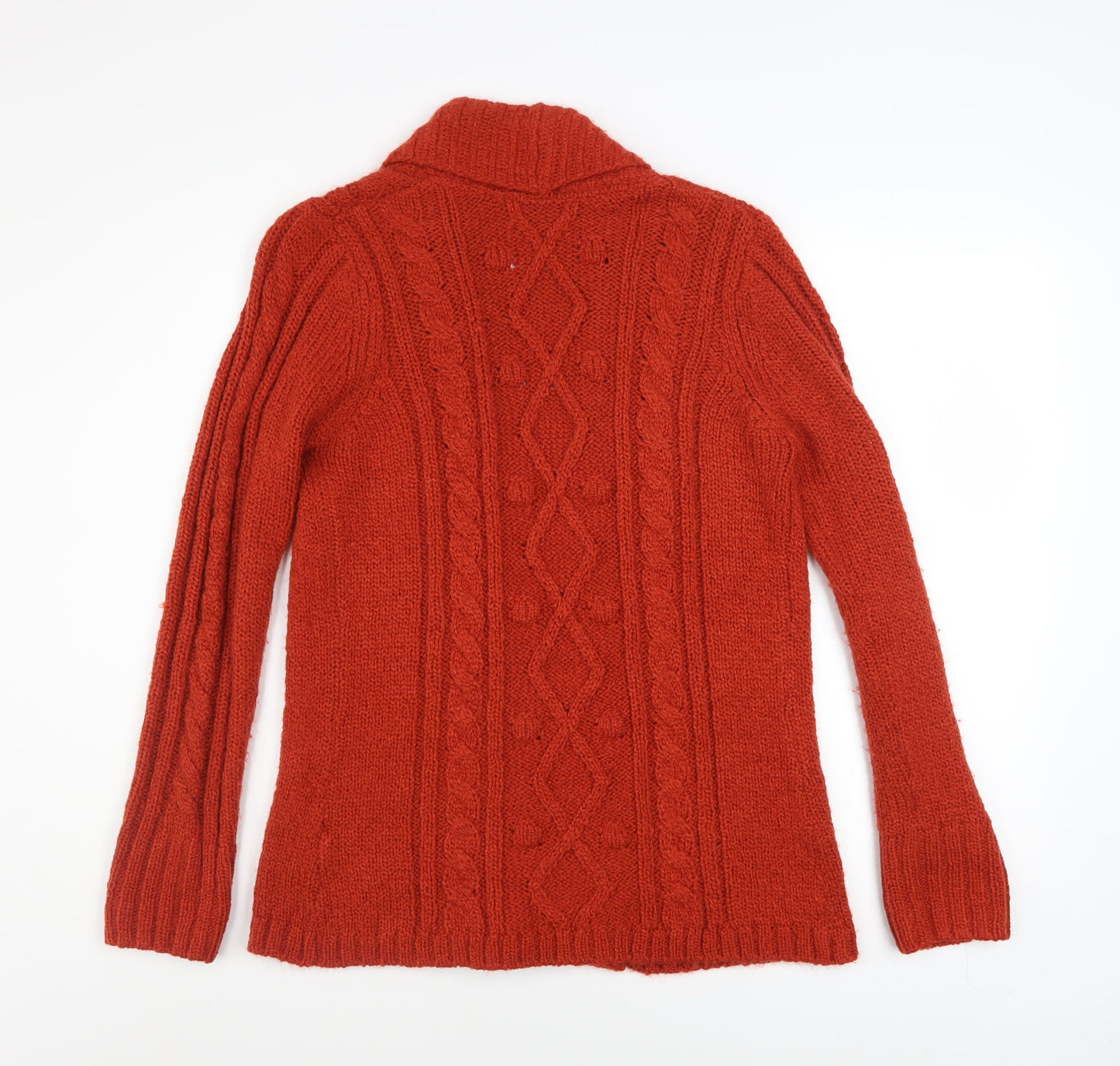 Marks and Spencer Women’s Orange Cable Knit Cardigan Size S
