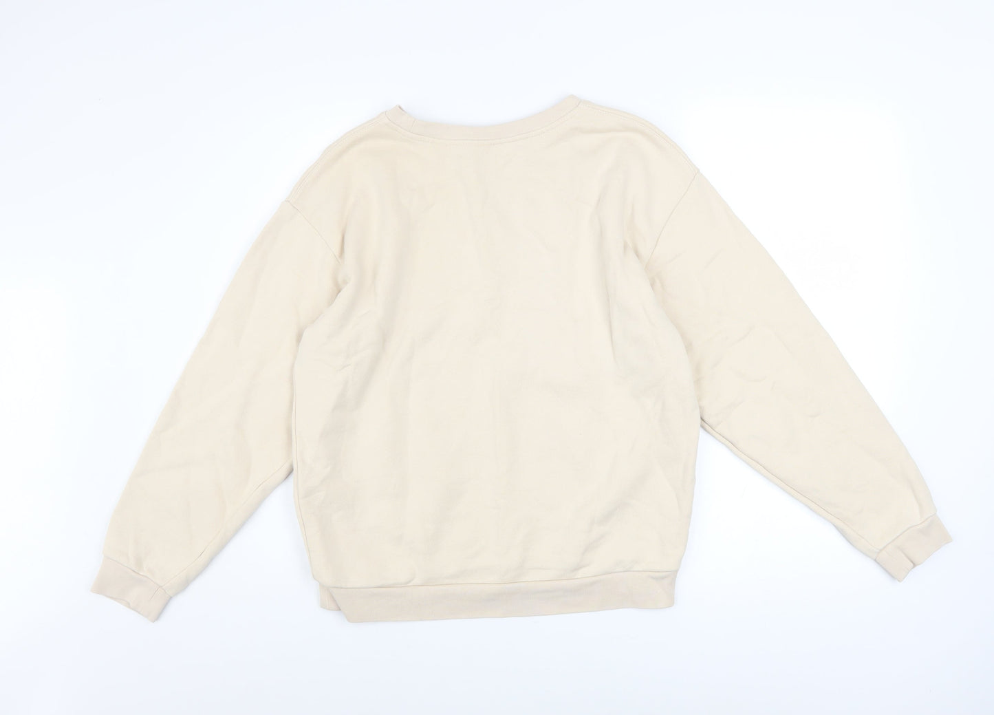 Slazenger Womens Beige Sweatshirt Size 8 Crew Neck Pullover