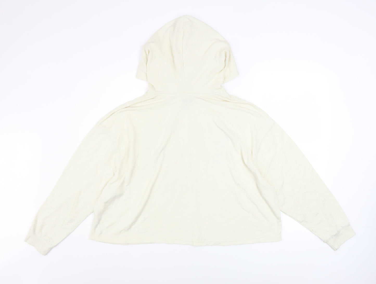 Yale University Women's Ivory Pullover Hoodie M Graphic Print