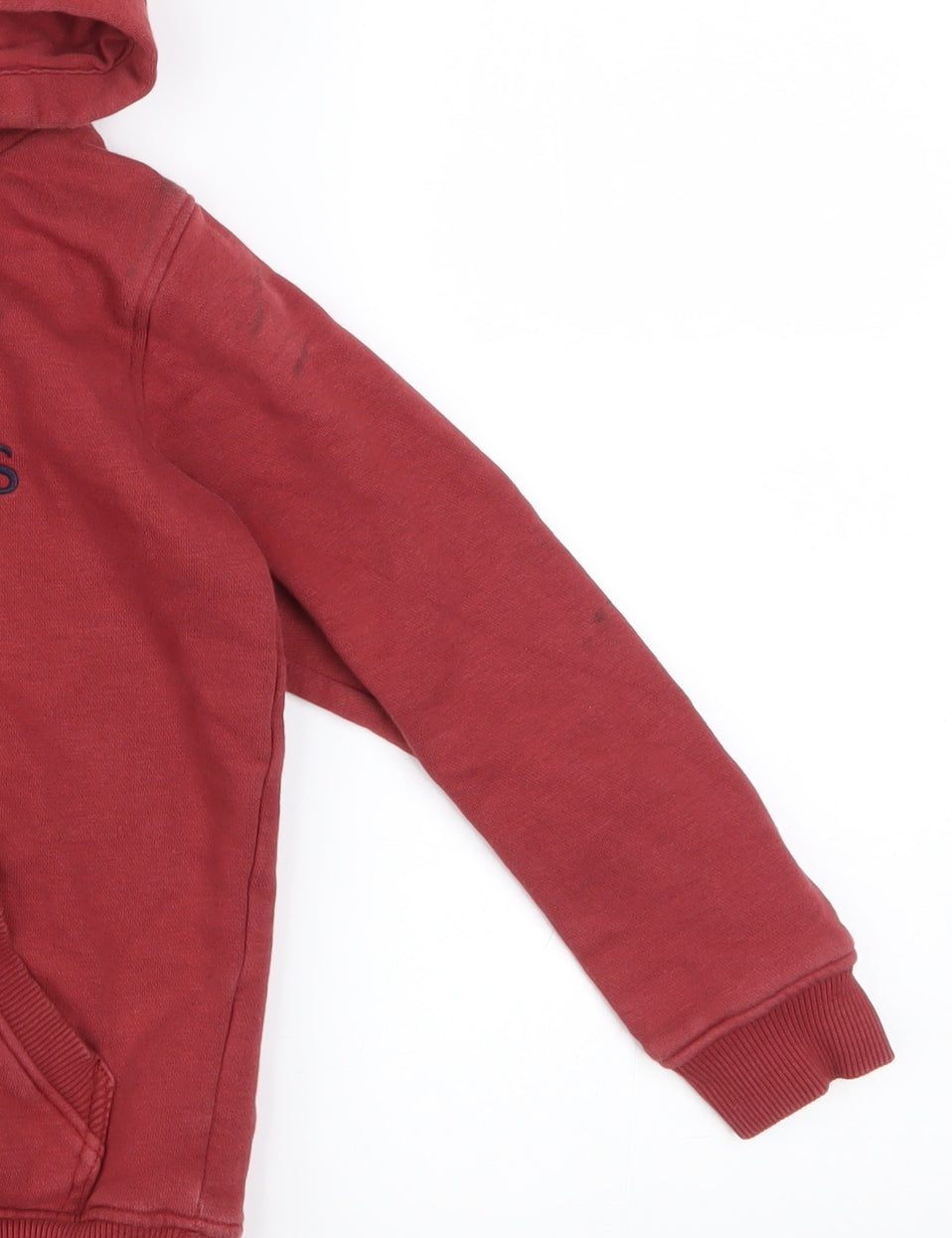Jack Wills Boys Red Pullover Hoodie 7-8 Years Hooded Sweatshirt