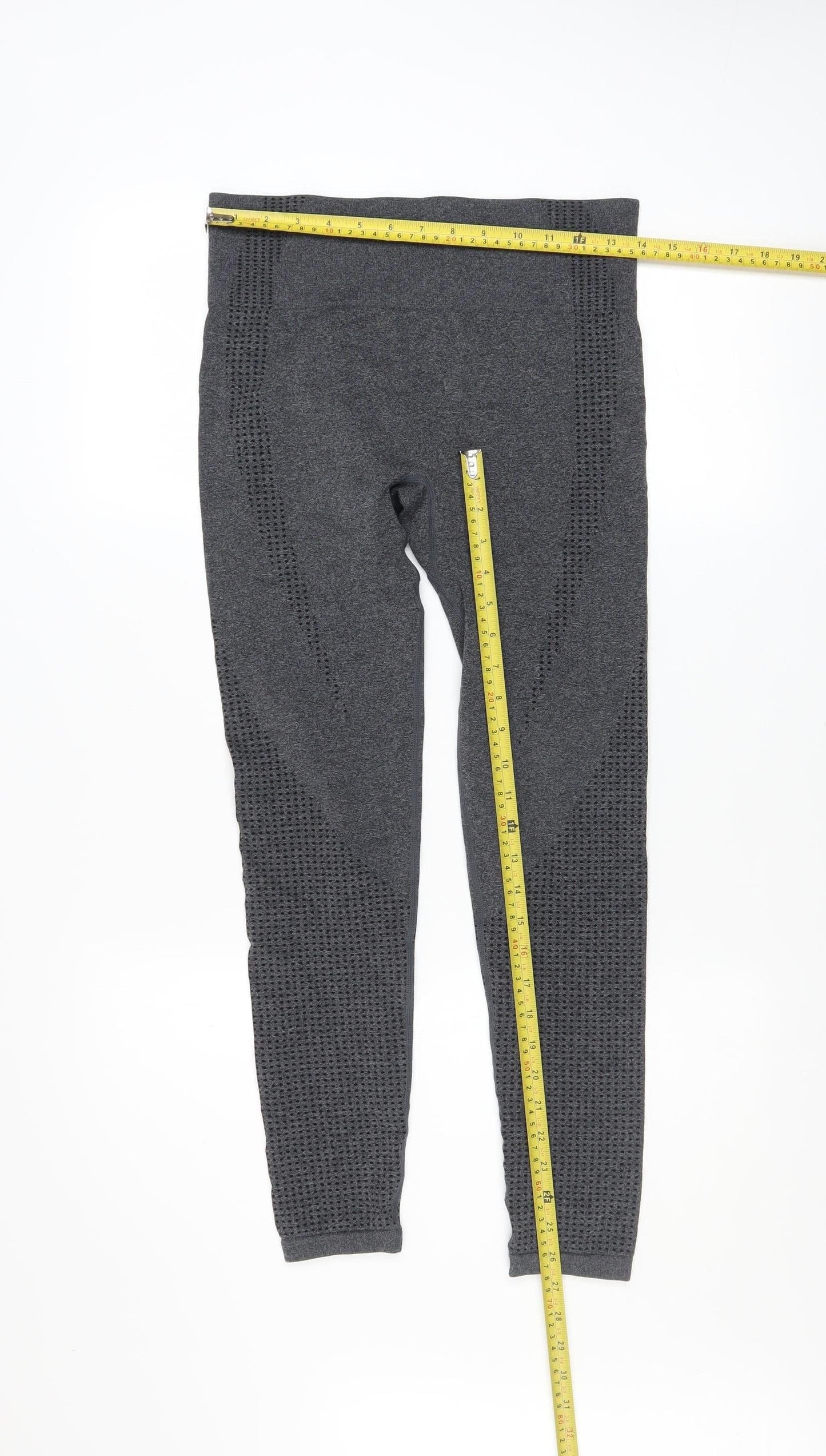 Dunnes Stores Women's Grey Seamless Performance Leggings Size M