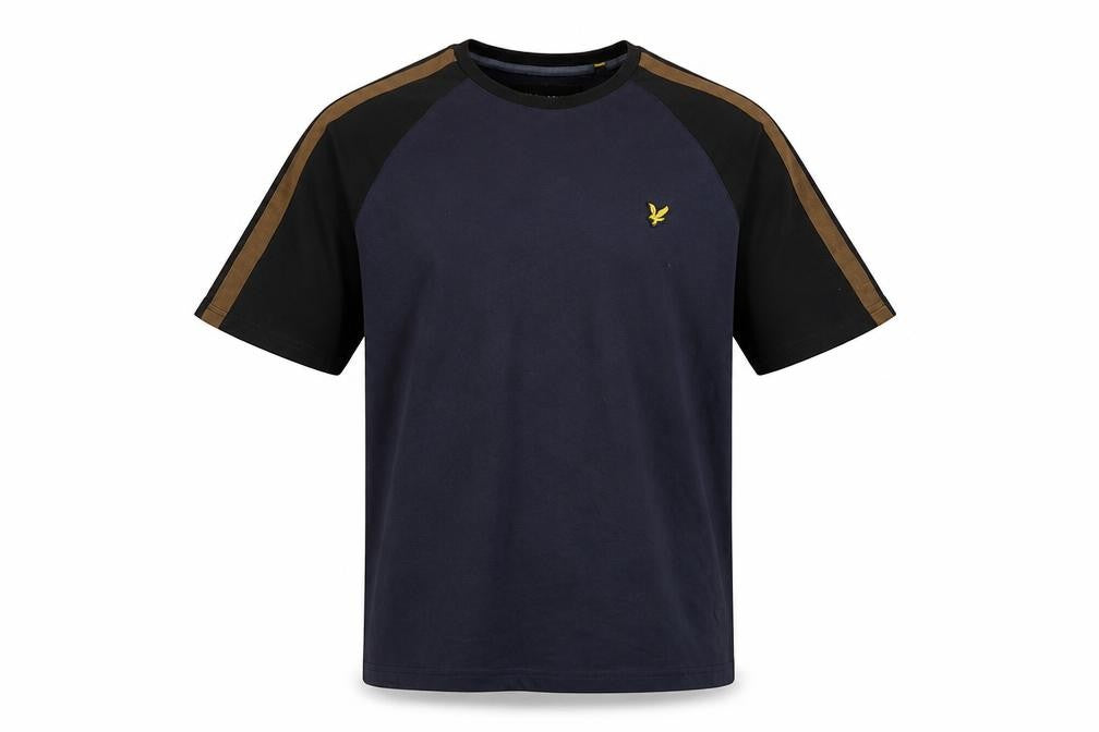 Lyle & Scott Men's Navy Crew Neck Short Sleeve T-Shirt Size L Cotton