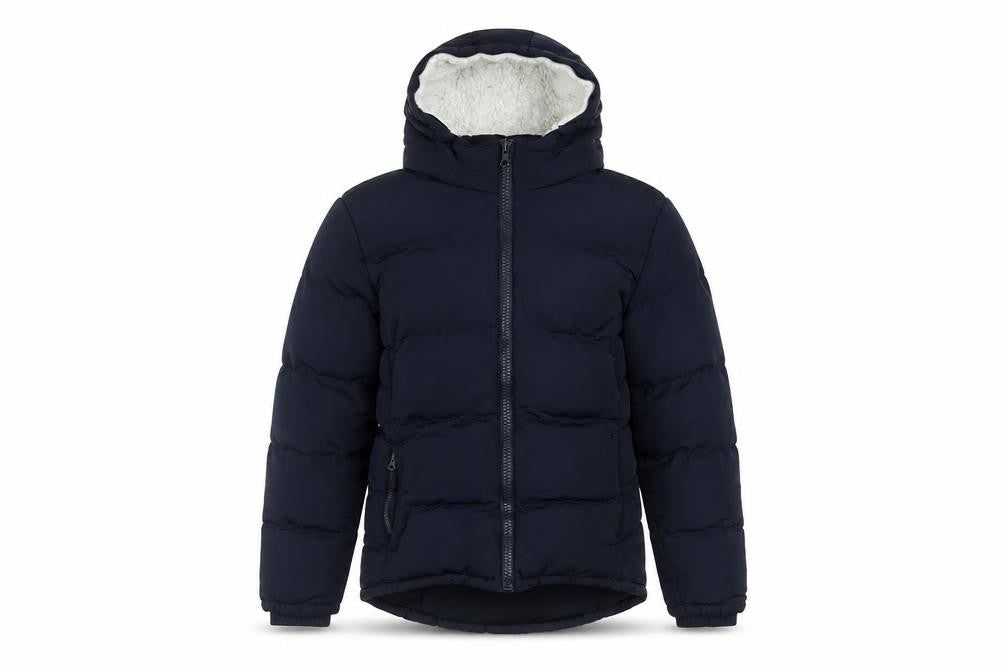 SoulCal Women's Blue Hooded Puffer Jacket UK 10 Winter Coat