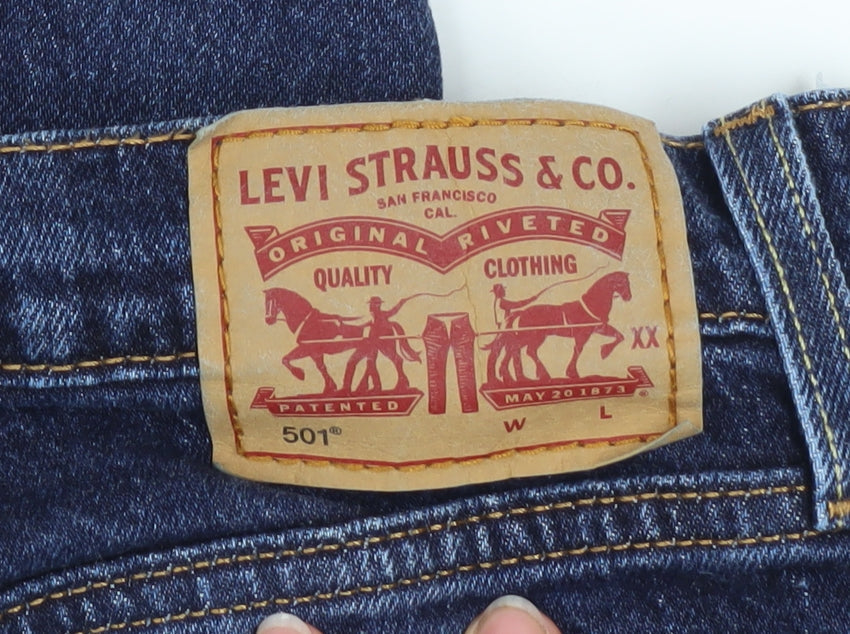 Levi's 501 Men's Blue Denim Straight Jeans W31 L28