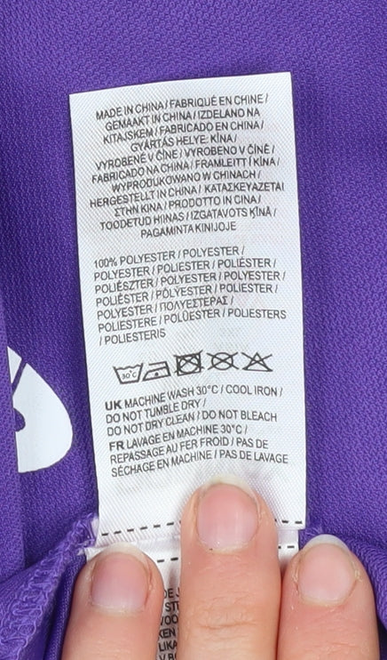 Donnay Mens Purple 2XL Polo Shirt Short Sleeve Moisture Wicking Activewear Top