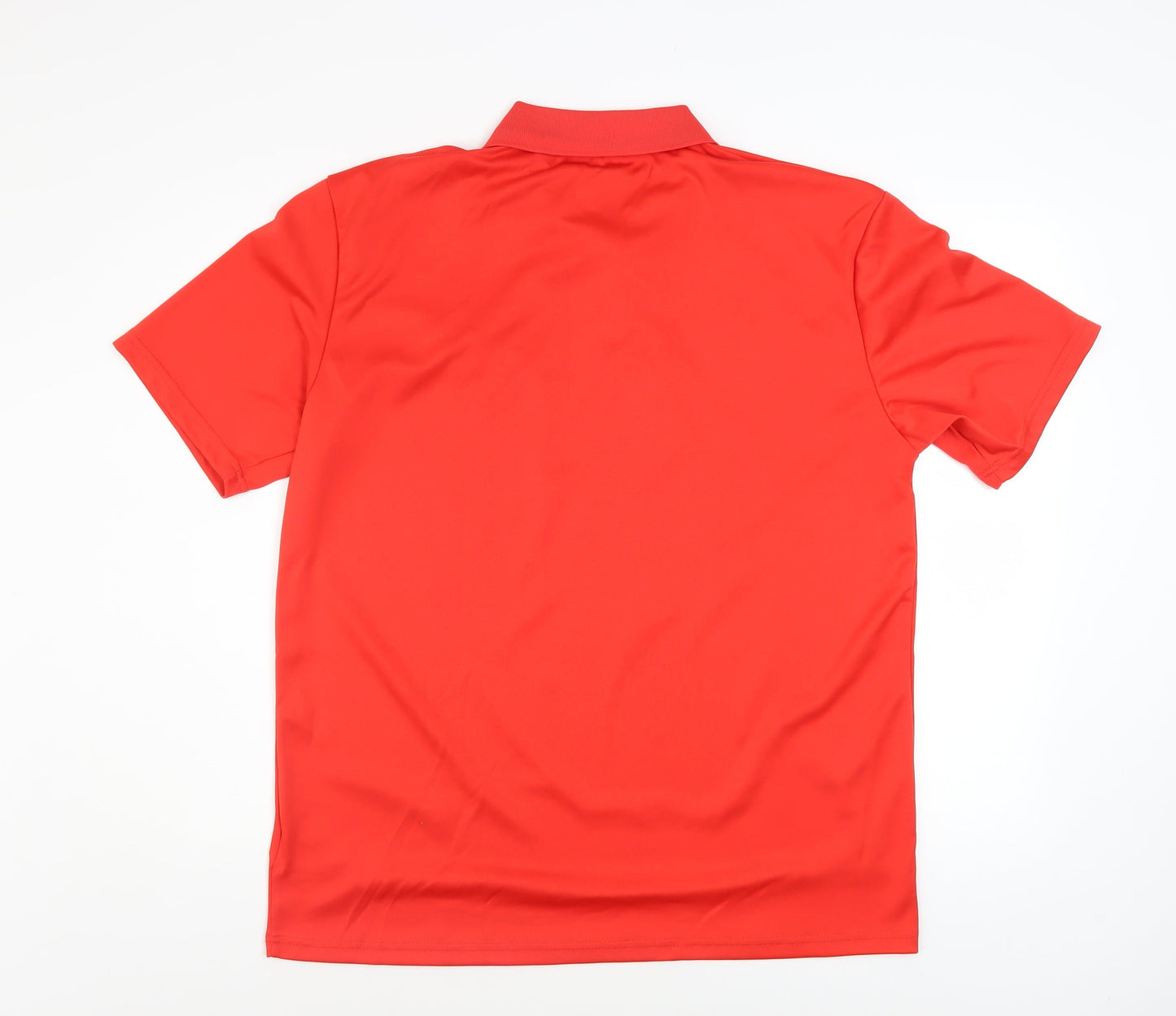 Slazenger Men's Red Polo Shirt L Moisture Wicking Sports Top