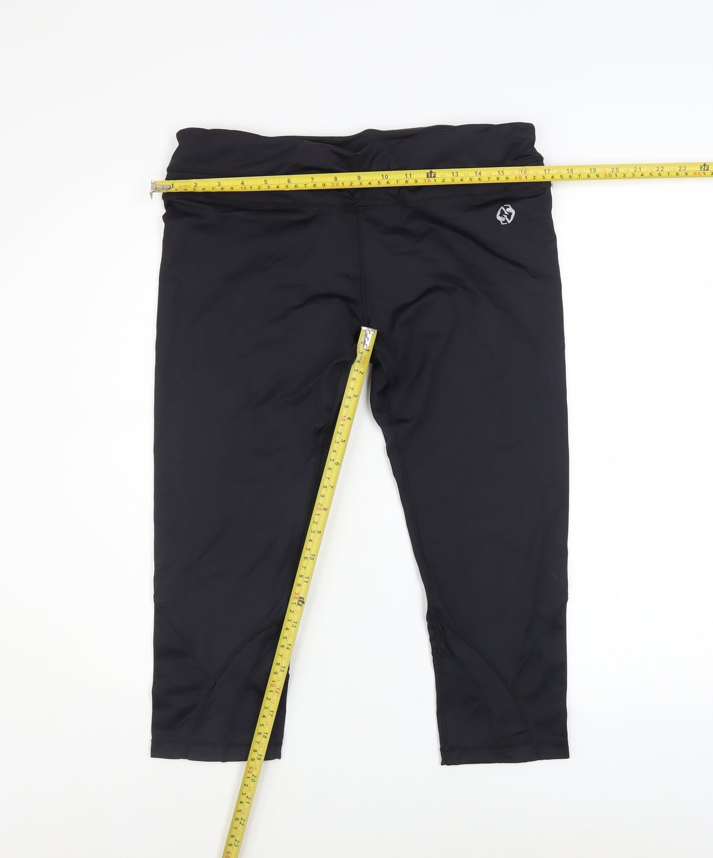 Perfection by Body Logic Womens Black Size 12 Capri Leggings