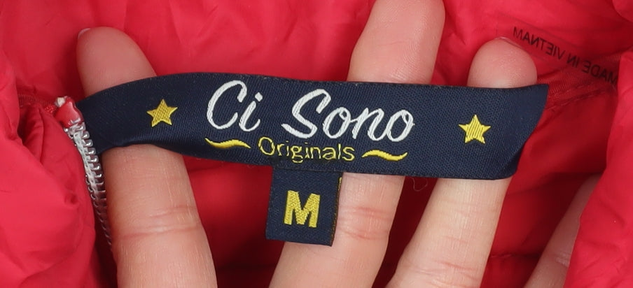 Ci Sono Originals Women's Red Puffer Jacket Size M