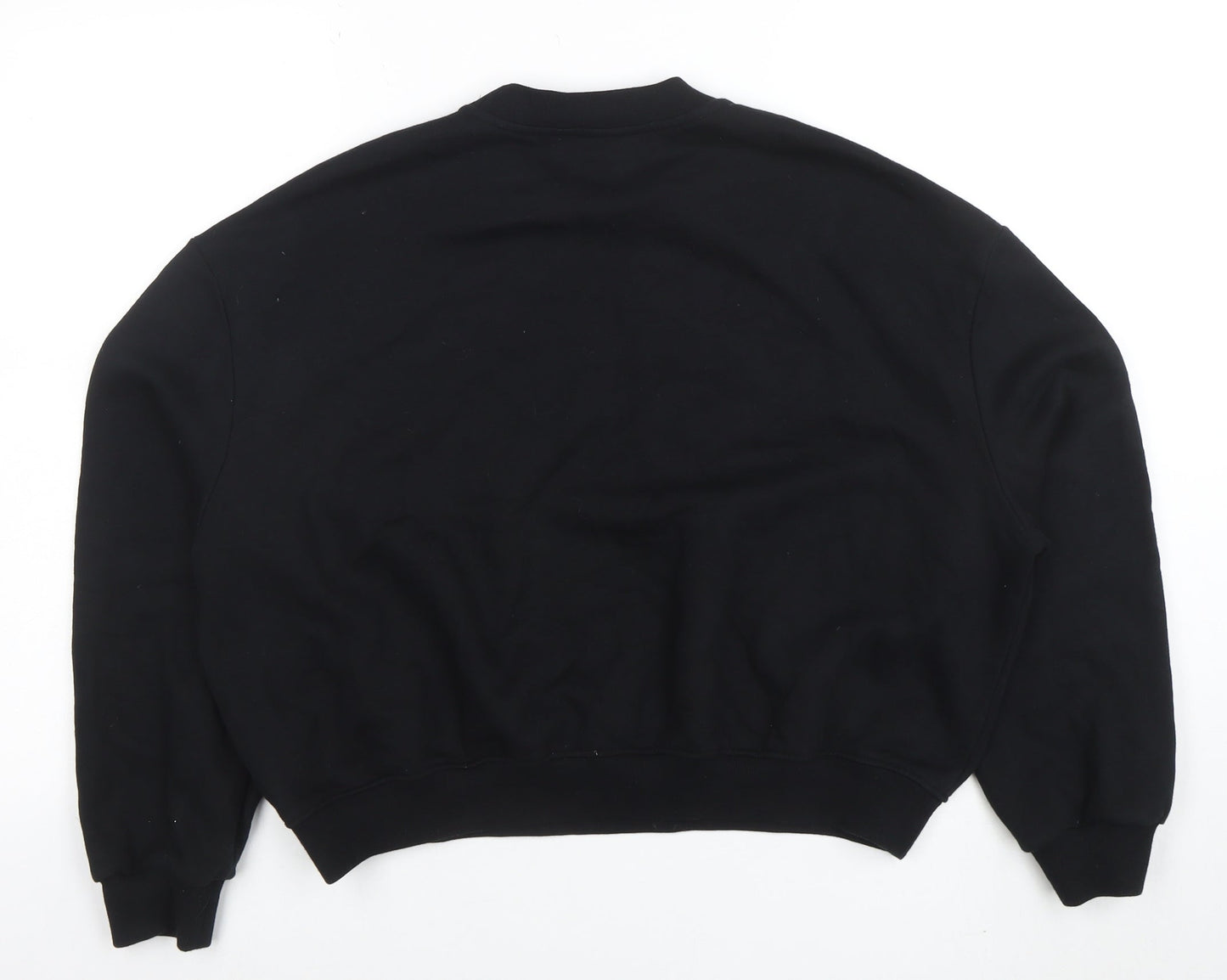 Marks and Spencer Womens Black Embroidered Pullover Sweatshirt S
