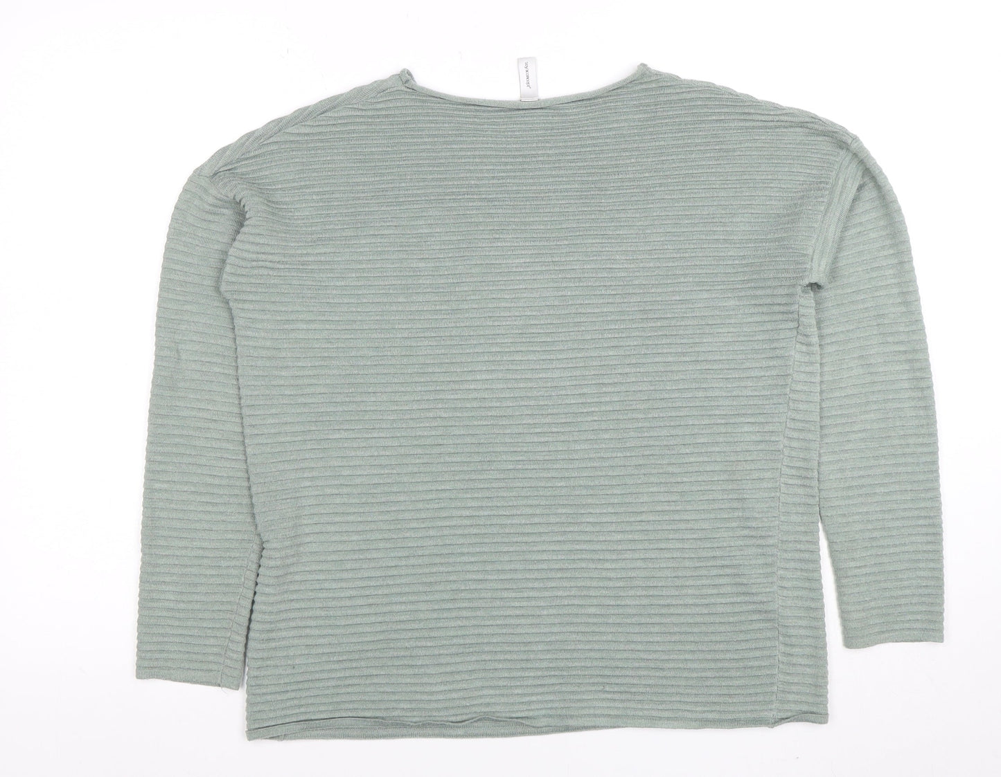 Soyaconcept Women's Green Knit Long Sleeve Basic Blouse Size M