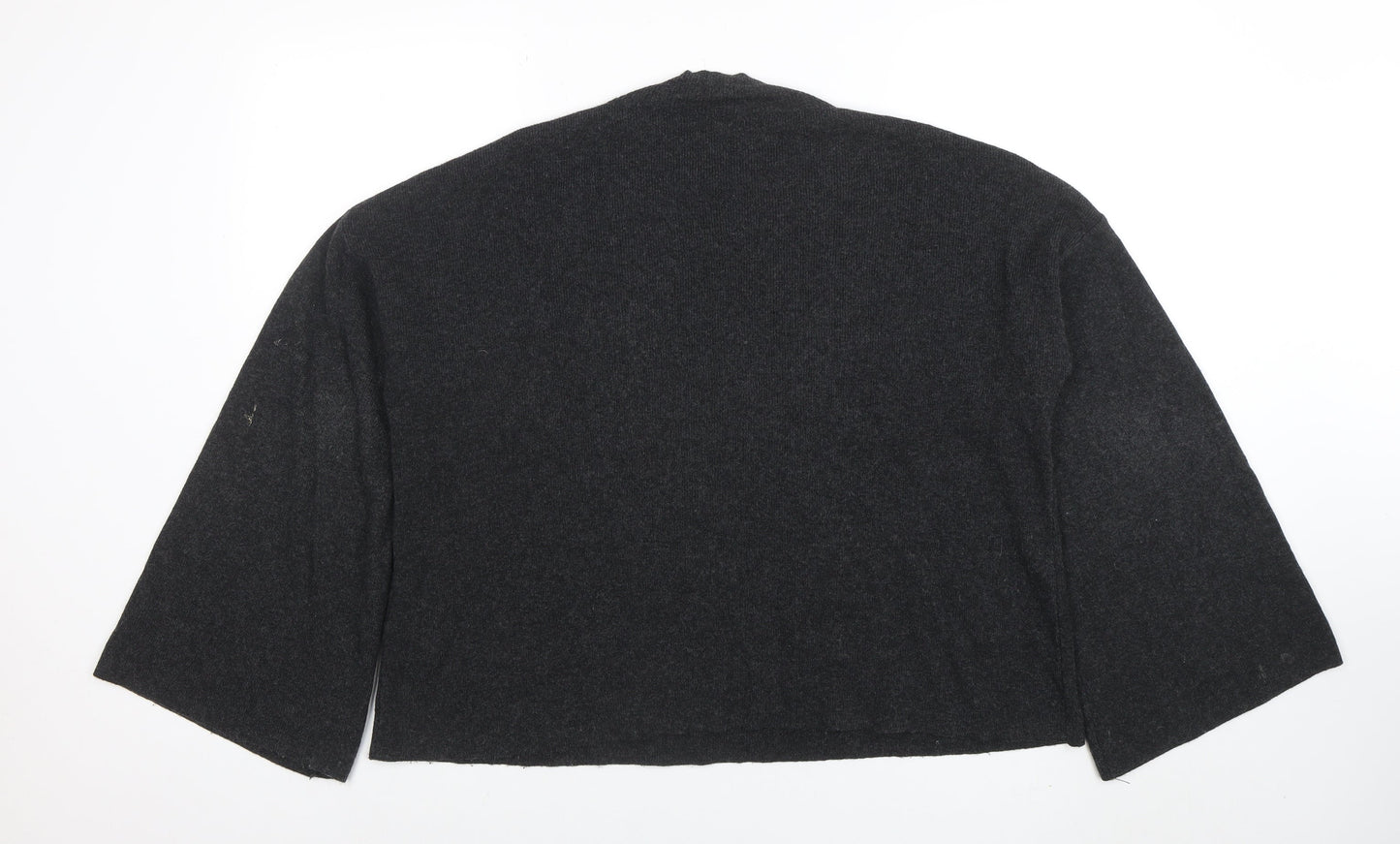 Brora Women's Grey Crew Neck Wool Cashmere Jumper Size L