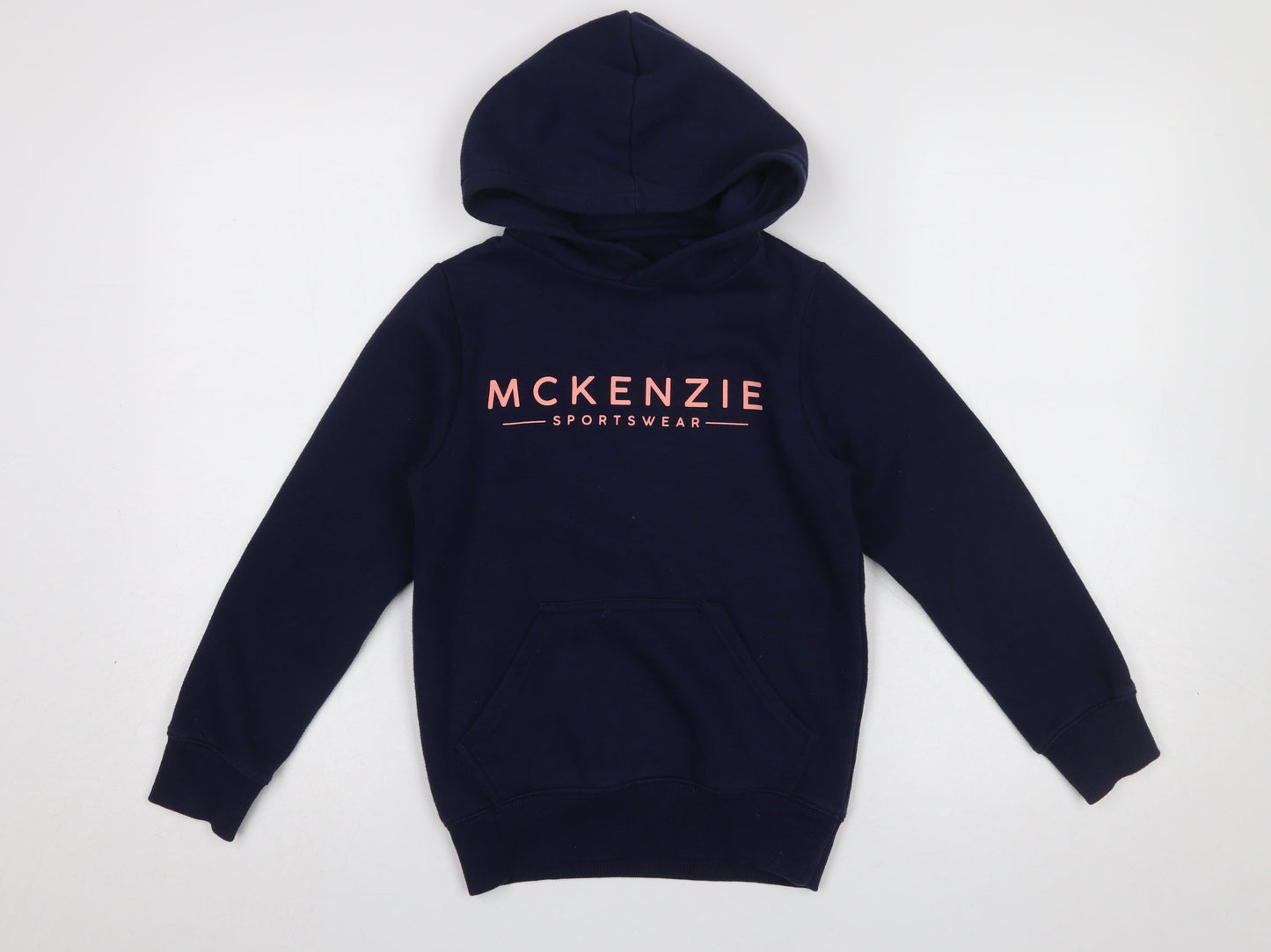 McKenzie Girls Blue Pullover Hoodie 8-10 Years Hooded Logo Sweatshirt