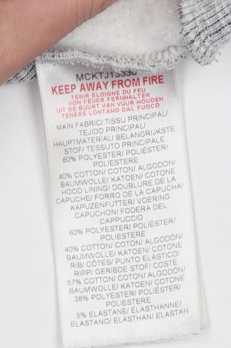 McKenzie Girls Grey Hooded Cropped Pullover Hoodie 10-12 Years