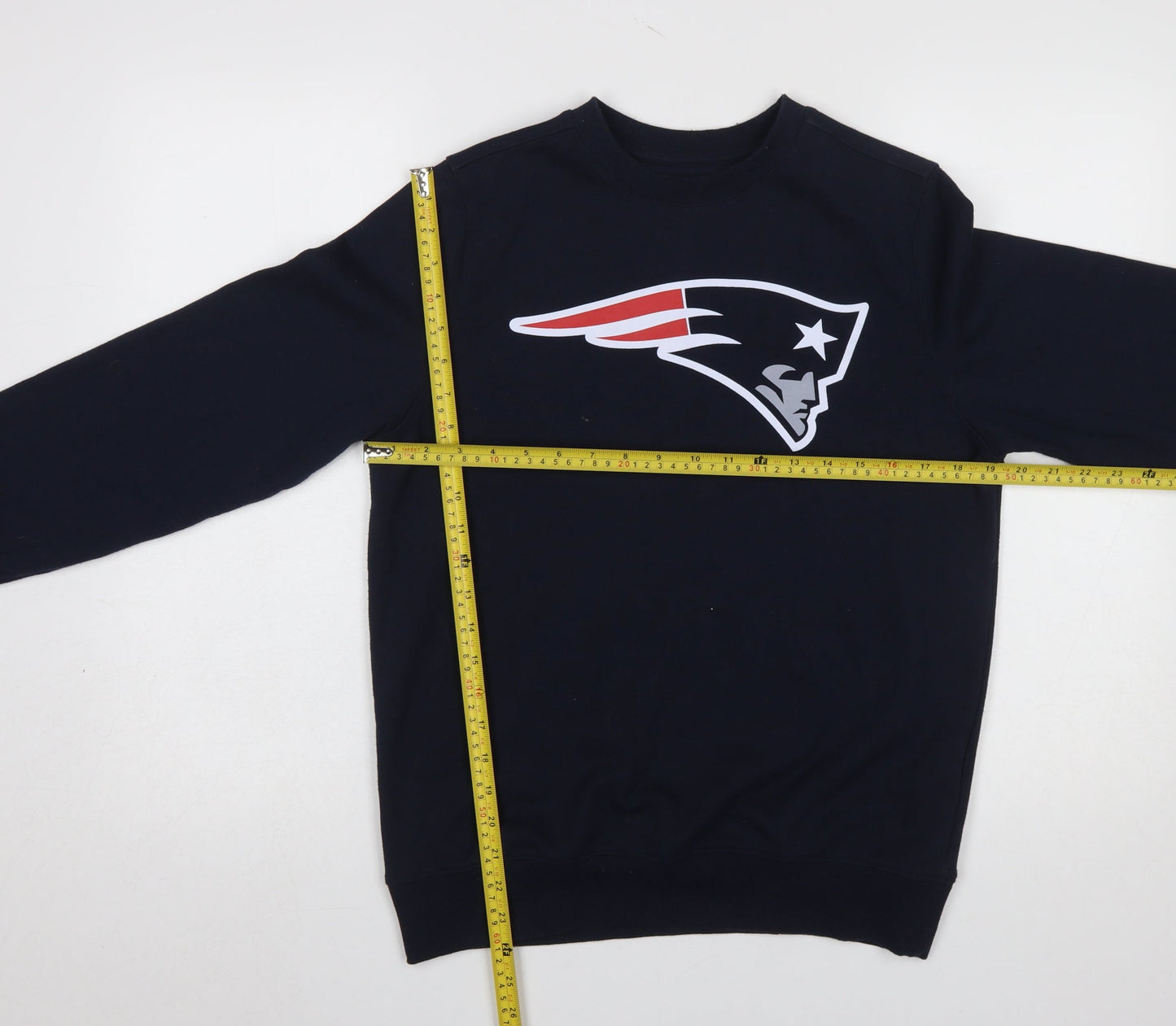 NFL Men's Blue Crew Neck Graphic Sports Sweatshirt Size S