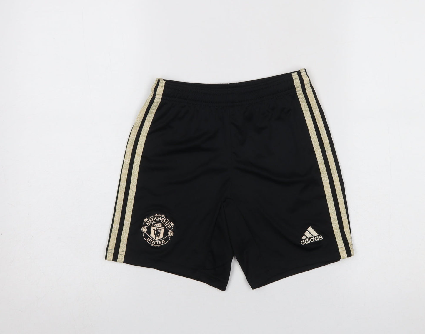 Adidas Boys Black Football Shorts 9-10 Years Manchester United Athletic