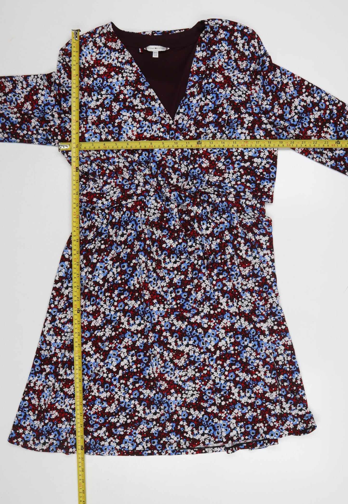 Tommy Hilfiger Women's Multicoloured Floral Wrap Dress UK 14
