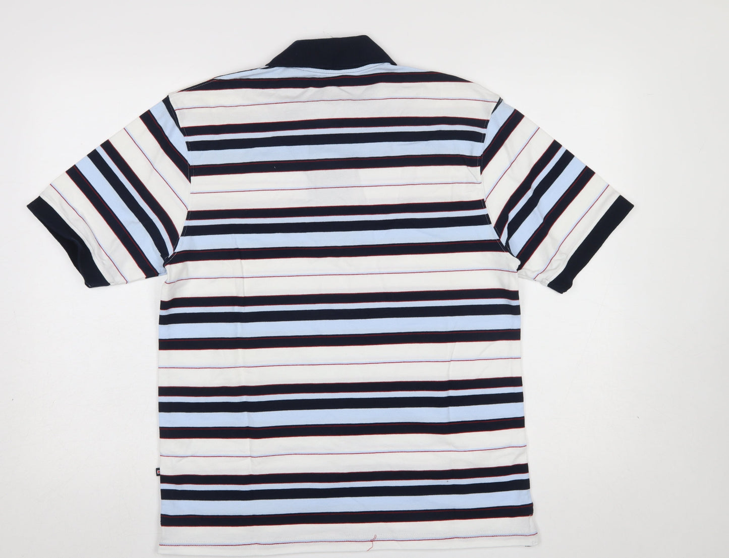 Marks and Spencer Men's Multicoloured Striped Polo Shirt Size S