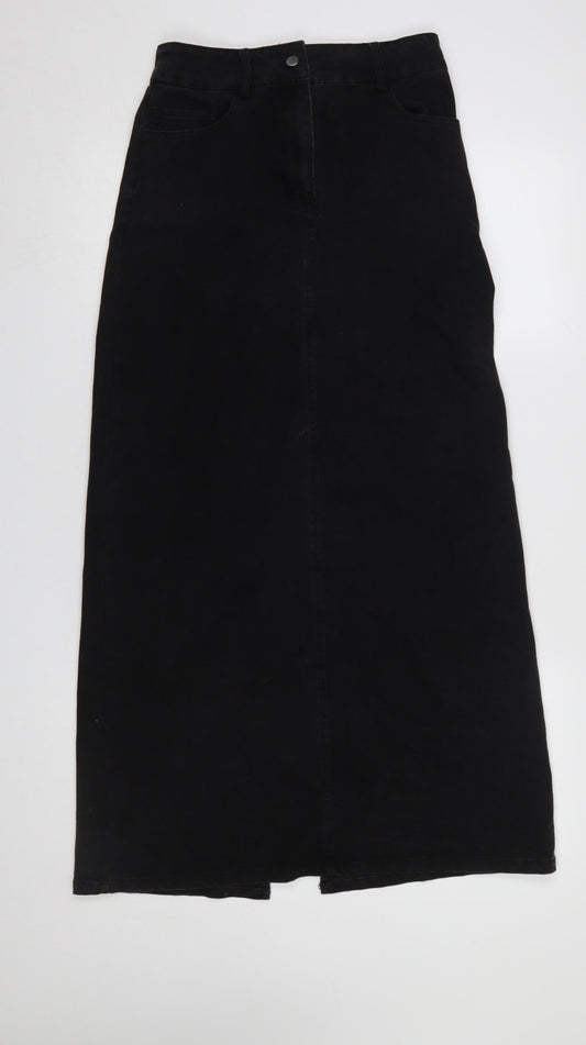 Vero Moda Women’s Black Long Denim High Waist Skirt XS