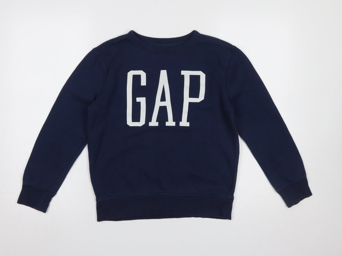 GAP Kids Girls Blue Logo Pullover Sweatshirt Size 10-11 Years