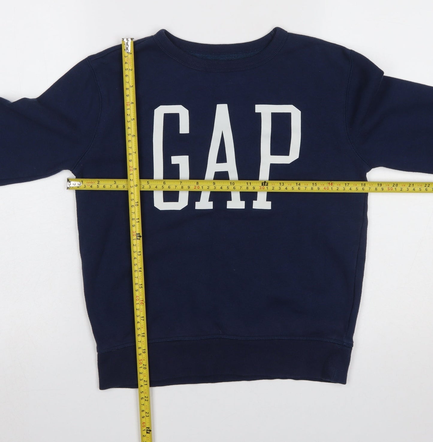 GAP Kids Girls Blue Logo Pullover Sweatshirt Size 10-11 Years