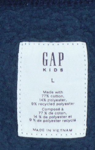 GAP Kids Girls Blue Logo Pullover Sweatshirt Size 10-11 Years